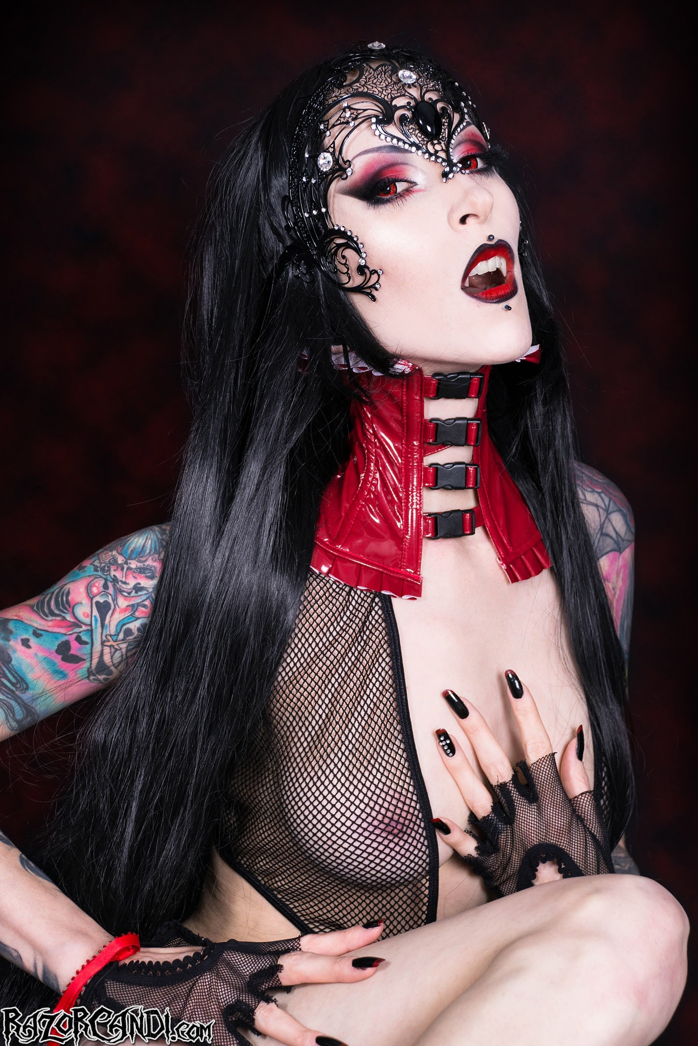 Razor Candi In Elegantly Tempting Gothic Vampire Beauty RazorCandi Photo Razor Candi