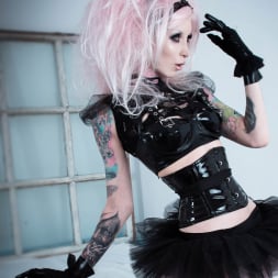 Razor Candi in 'Razor Candi' Gorgeous Pink Candy Goth Babe in Torn Fishnets (Thumbnail 3)