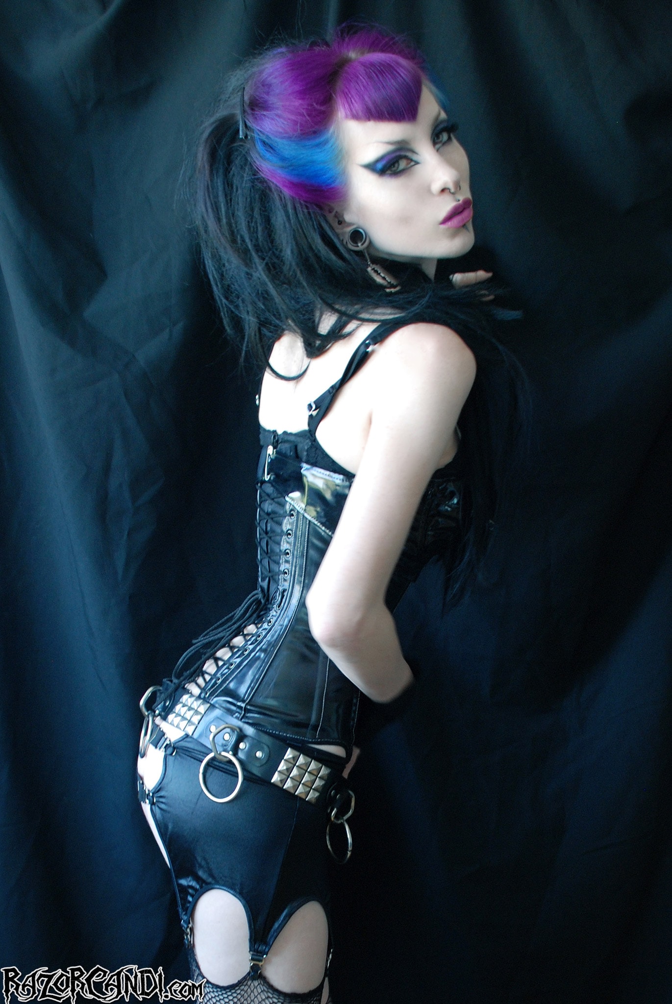 Razor Candi 'Gothic Dreamgirl Razor Candi in Black Leather' starring Razor Candi (Photo 1)