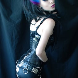 Razor Candi in 'Razor Candi' Gothic Dreamgirl Razor Candi in Black Leather (Thumbnail 1)