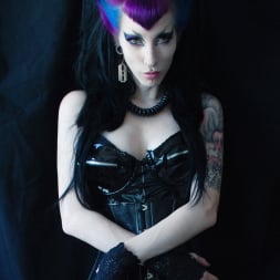 Razor Candi in 'Razor Candi' Gothic Dreamgirl Razor Candi in Black Leather (Thumbnail 2)