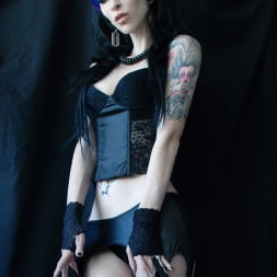 Razor Candi in 'Razor Candi' Gothic Dreamgirl Razor Candi in Black Leather (Thumbnail 6)